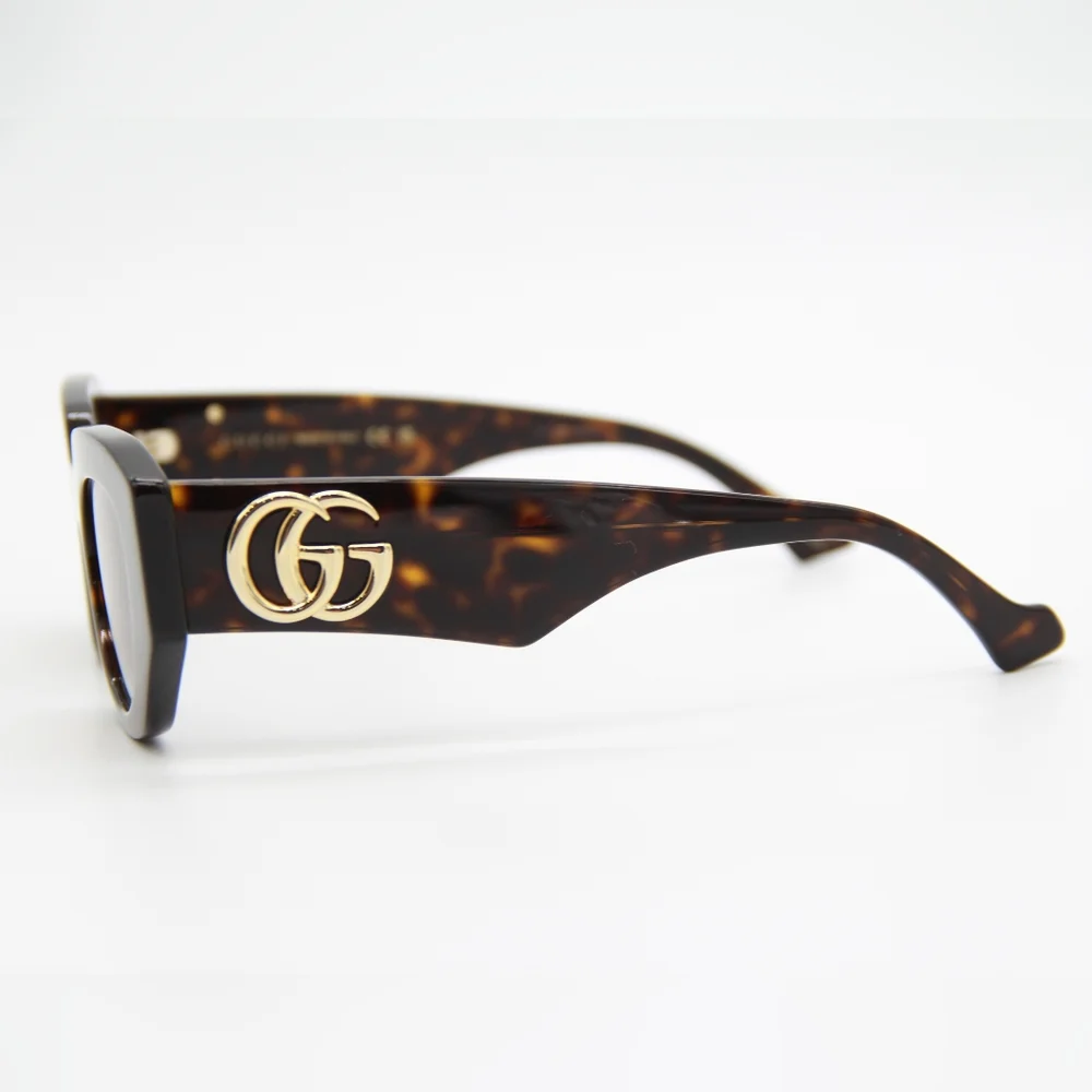 NEW GUCCI SUNGLASSES GG1421S 002 HAVANA WOMEN EYEWEAR
